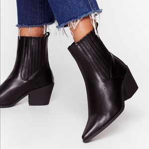 Point Blank Faux Leather Chelsea Boots